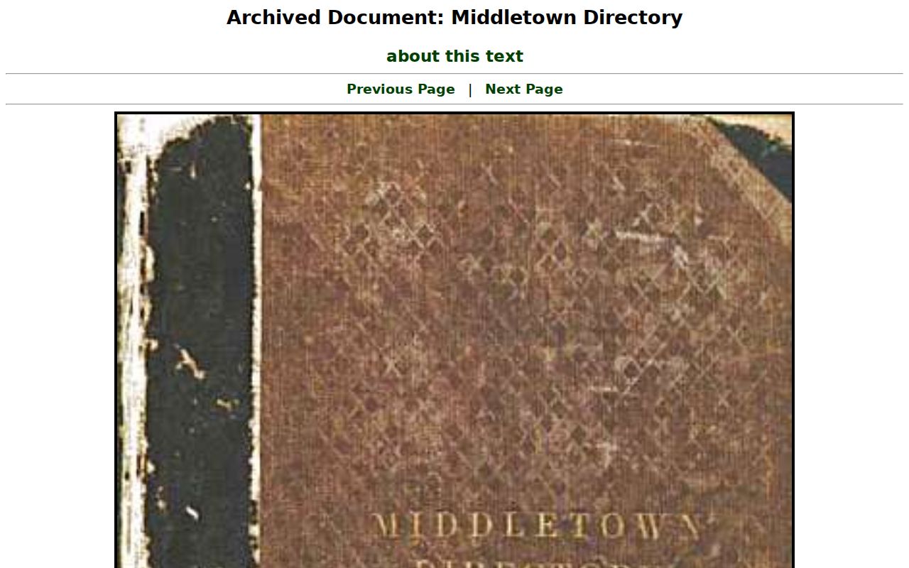 Middletown city directory 1857 to 1858 digitized page viewer