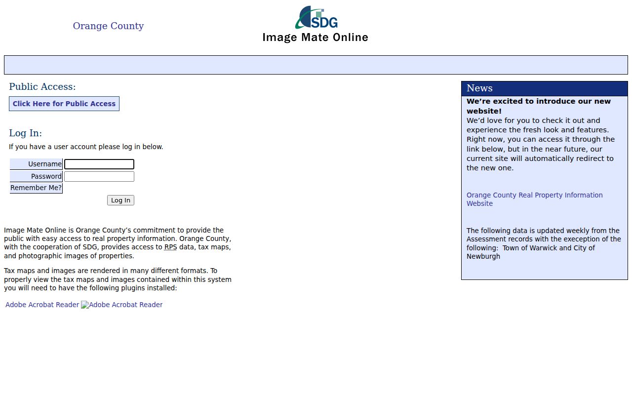 Middletown residents directory Orange County property-data search interface