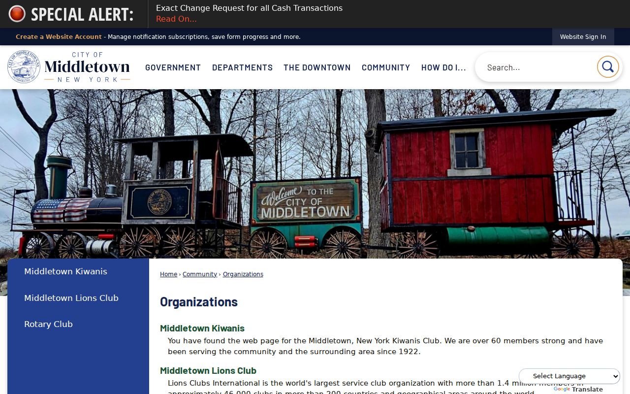 Middletown neighbors source for city community organizations